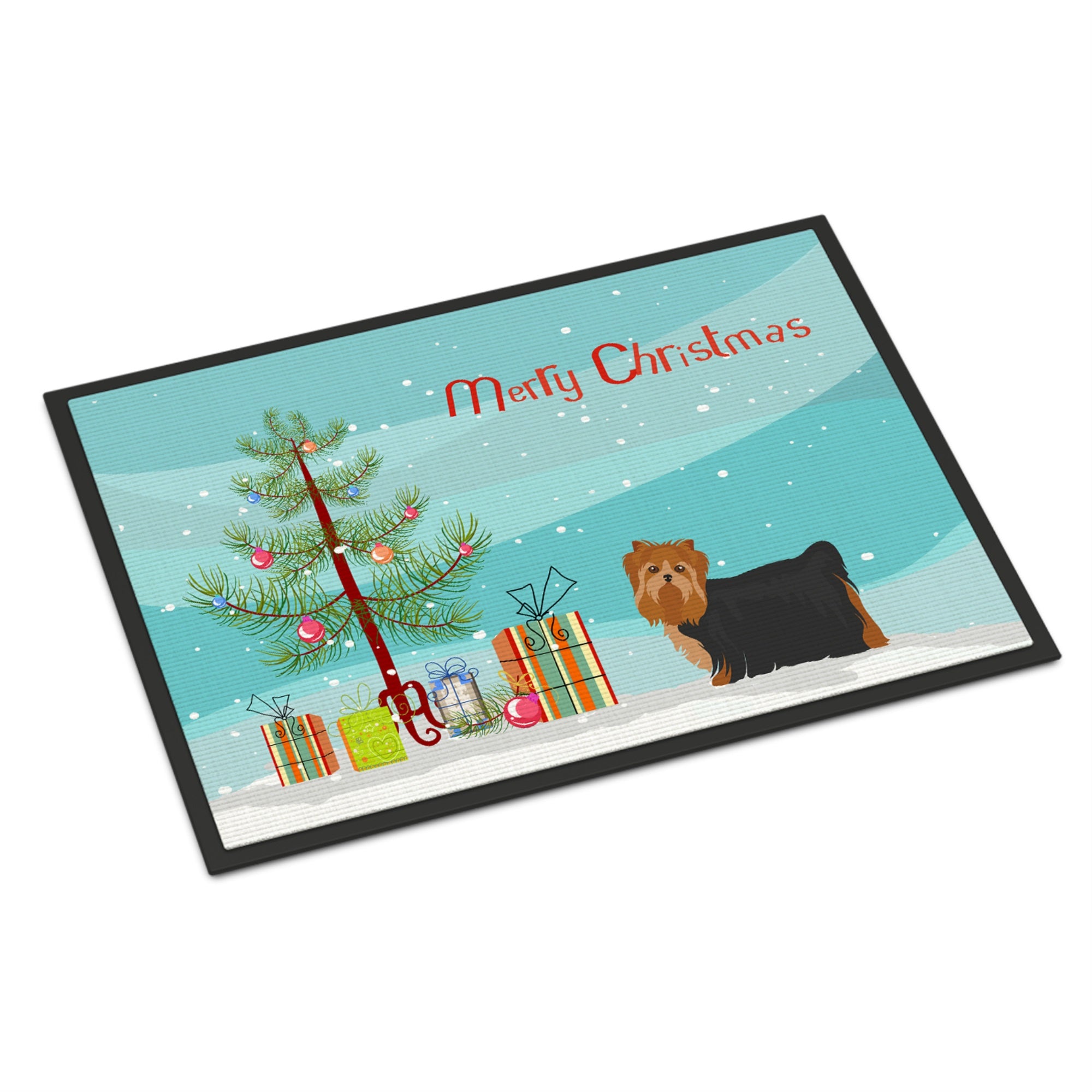 Yorkshire Terrier Christmas Tree Indoor Or Outdoor Mat 24X36
